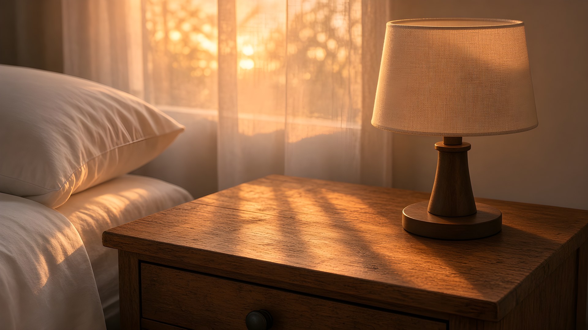 Bedside clock at night before the clocks fall back.